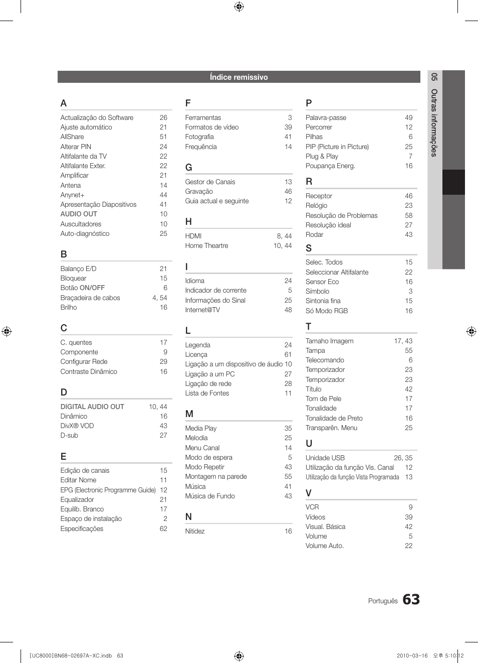 Samsung UE40C8000XW User Manual | Page 252 / 379