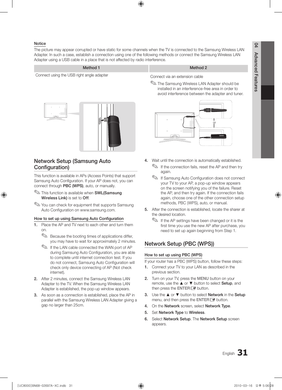 Samsung UE40C8000XW User Manual | Page 31 / 379