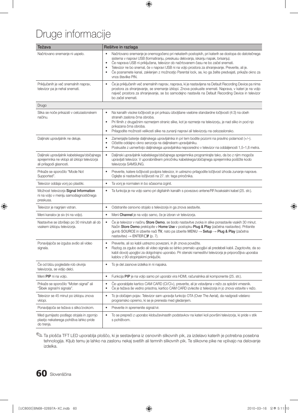 Druge informacije | Samsung UE40C8000XW User Manual | Page 312 / 379