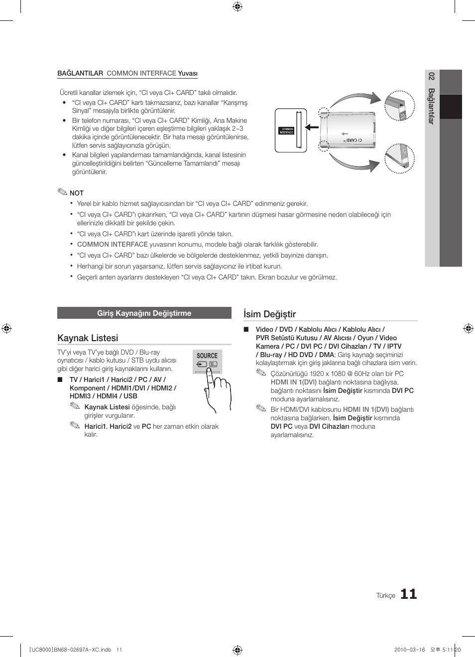 Samsung UE40C8000XW User Manual | Page 326 / 379