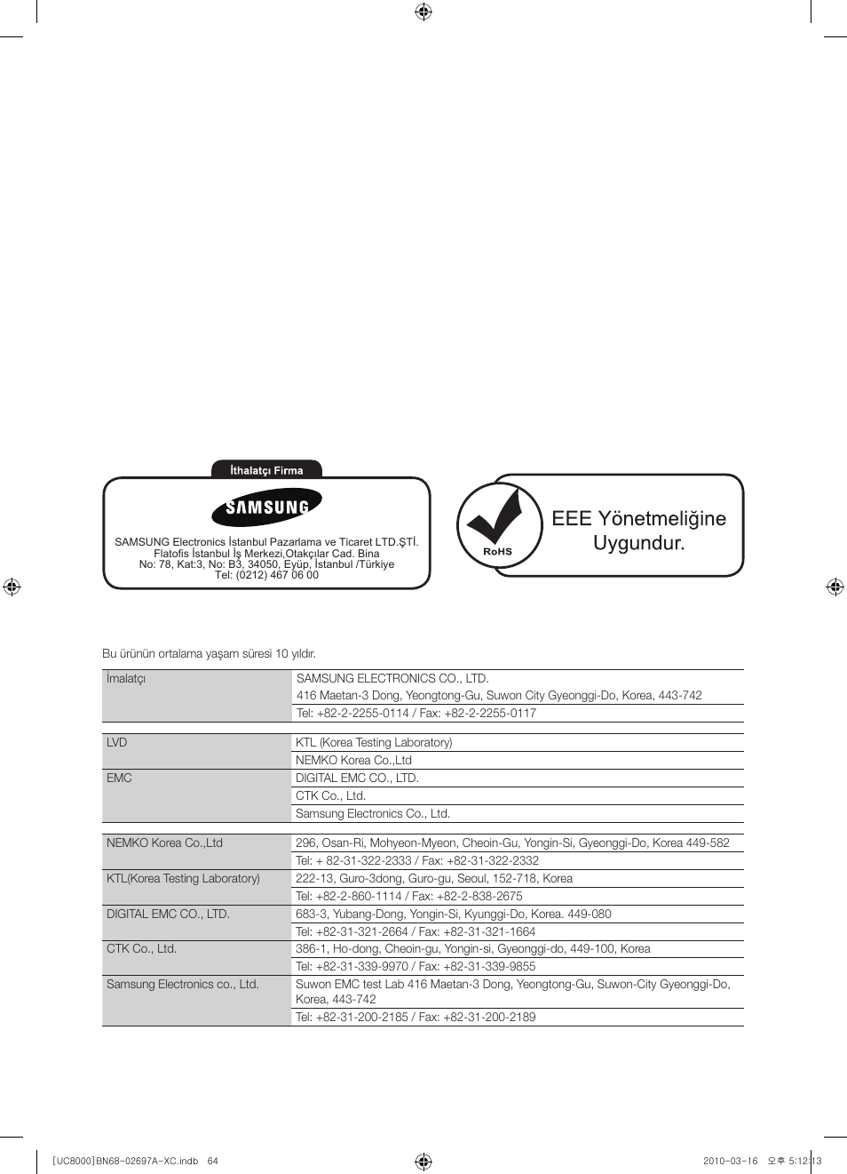 Samsung UE40C8000XW User Manual | Page 379 / 379
