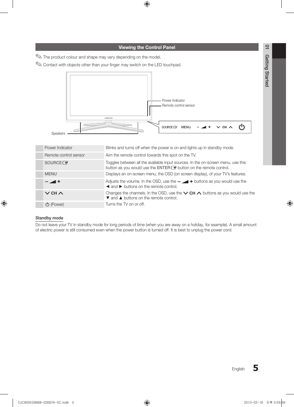 Samsung UE40C8000XW User Manual | Page 5 / 379