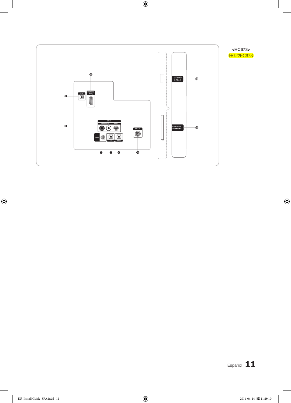 Español | Samsung HG32EC675AB User Manual | Page 11 / 57