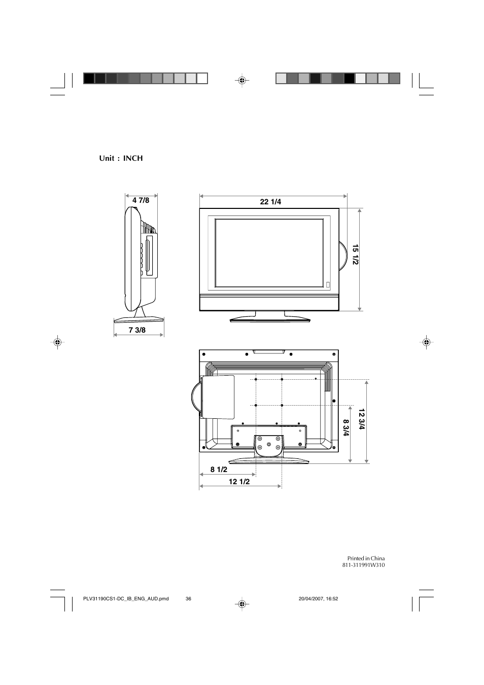 Audiovox FPE1907DV User Manual | Page 36 / 36