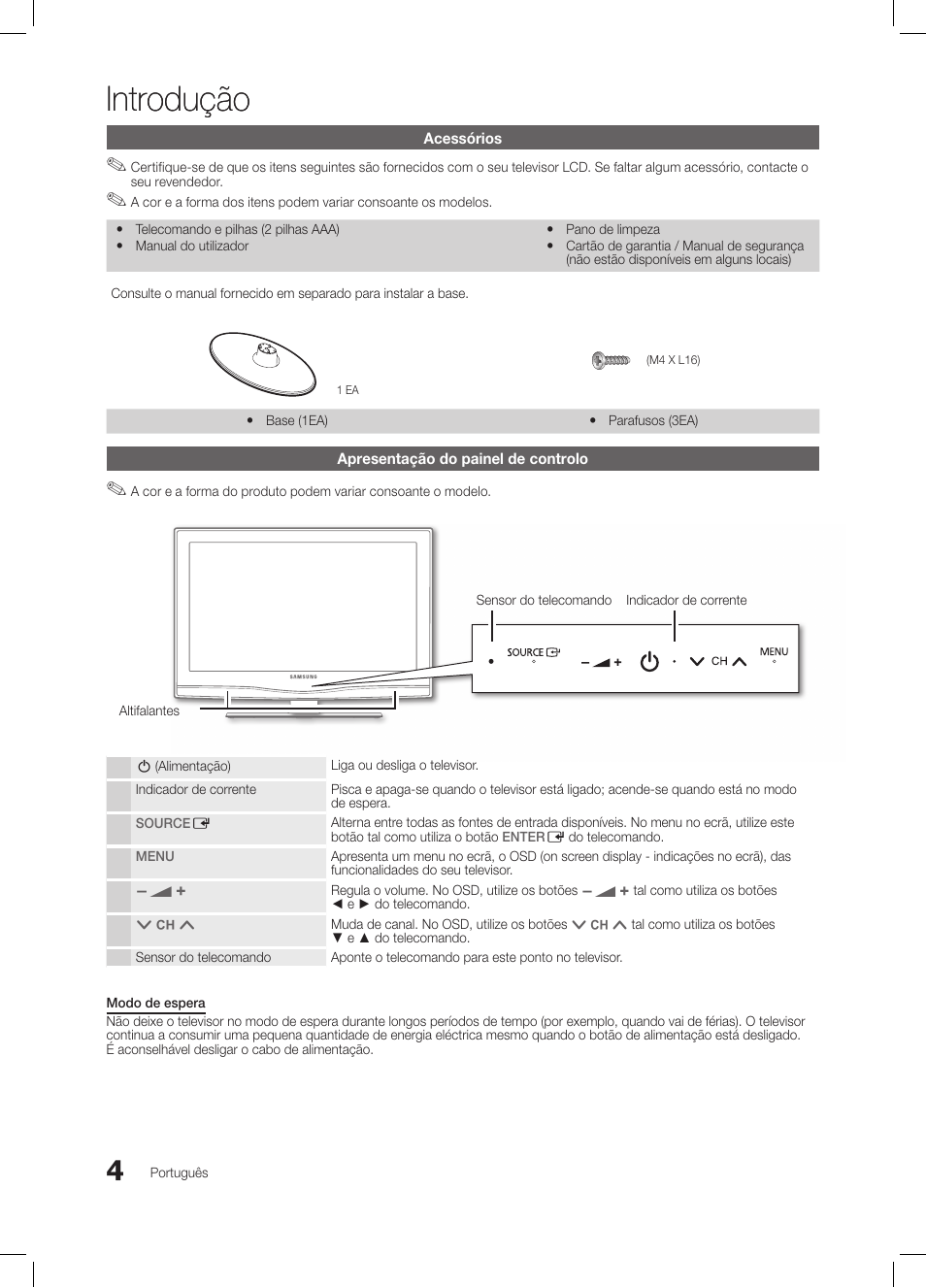 Introdução | Samsung LE26C350D1W User Manual | Page 104 / 201