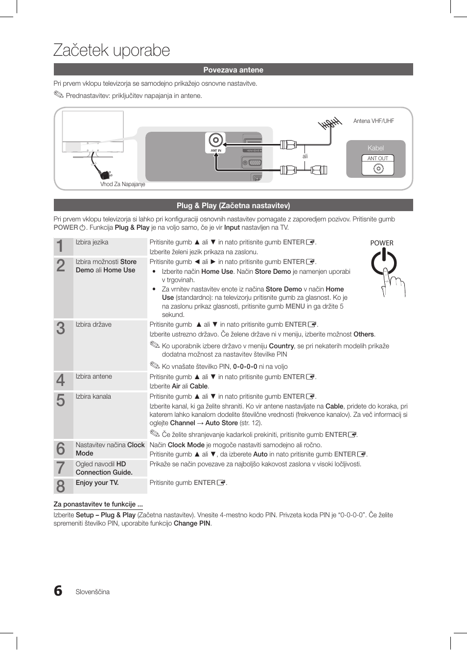 Začetek uporabe | Samsung LE26C350D1W User Manual | Page 139 / 201