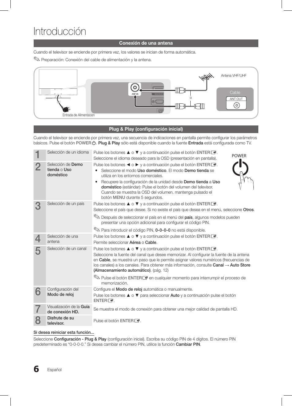 Introducción | Samsung LE26C350D1W User Manual | Page 73 / 201