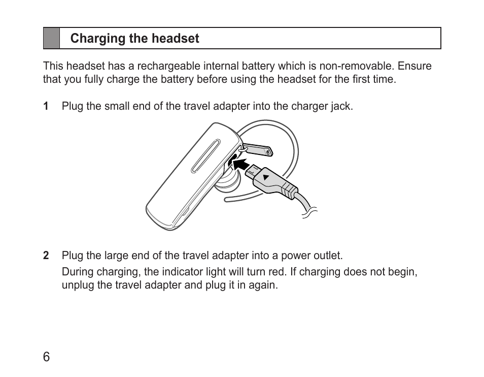 Charging the headset | Samsung BHM1600 User Manual | Page 8 / 80