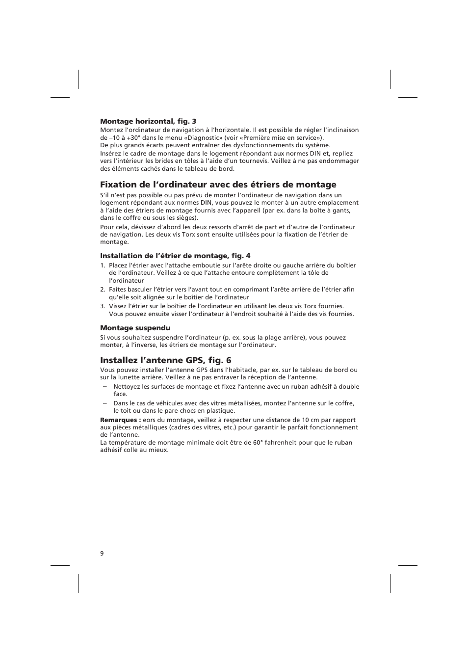 Installez l’antenne gps, fig. 6 | Audiovox NPD 5400 User Manual | Page 12 / 22