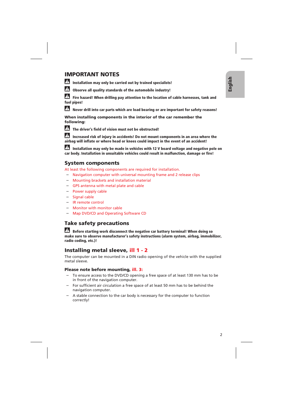 Audiovox NPD 5400 User Manual | Page 5 / 22