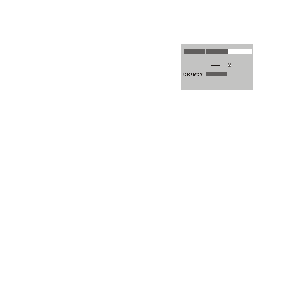 Mmd85, Load factory | Audiovox MMD85 User Manual | Page 15 / 27