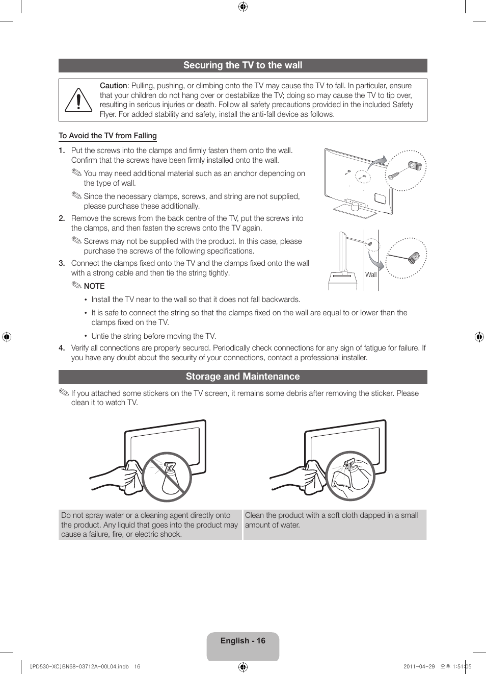 Samsung PS59D530A5W User Manual | Page 16 / 66