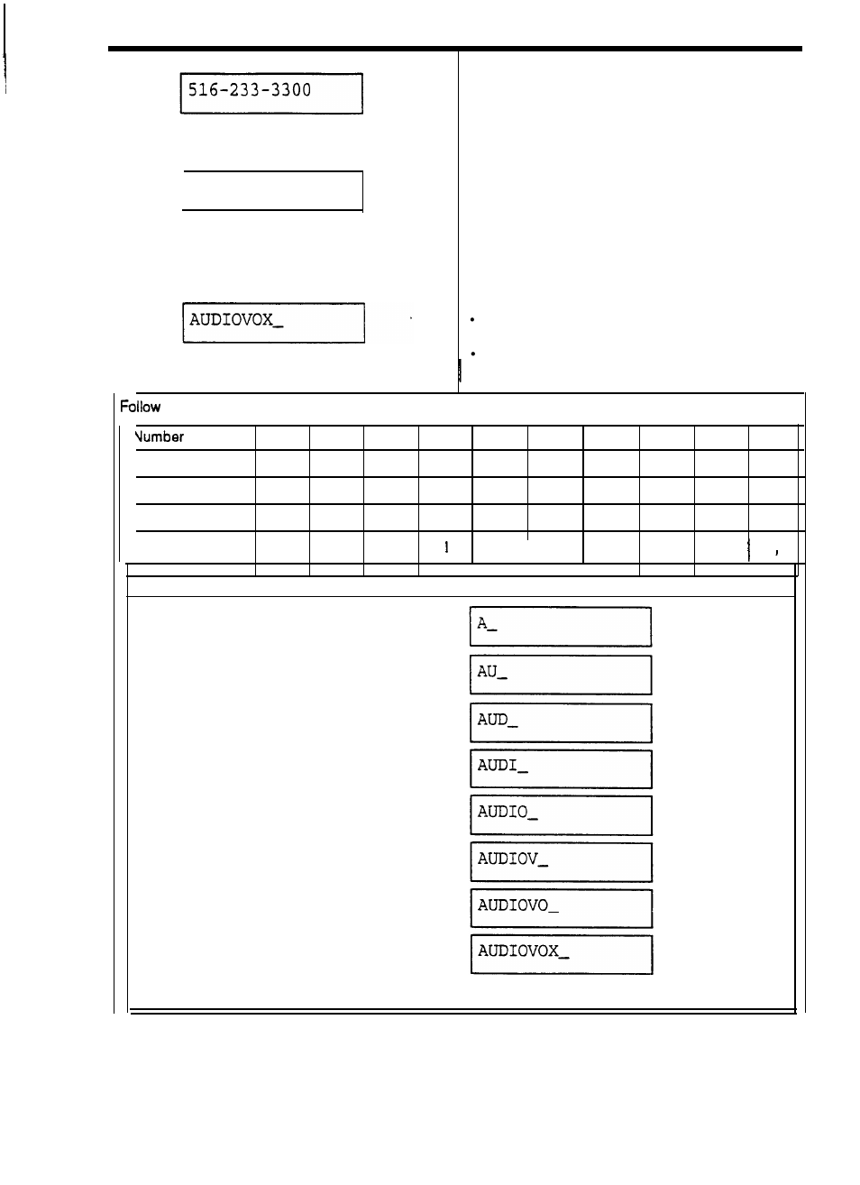 Setting up basic information, Continued, How to enter name | Audiovox afx-35 User Manual | Page 14 / 32