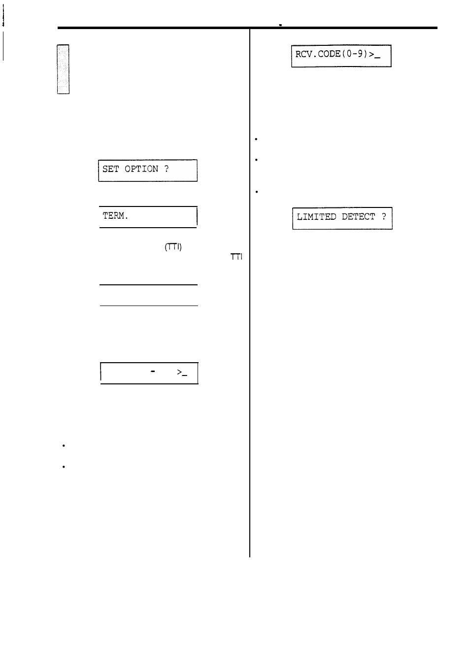 Settina user options, Conf. report ? i, Rings(1 7) | Audiovox afx-35 User Manual | Page 26 / 32