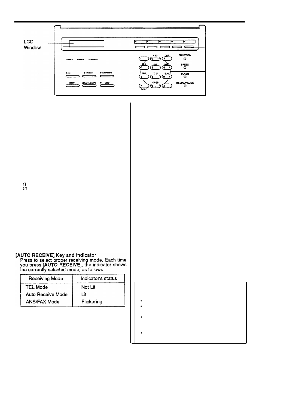 A quick look at your machine, Continued control panel | Audiovox afx-35 User Manual | Page 7 / 32