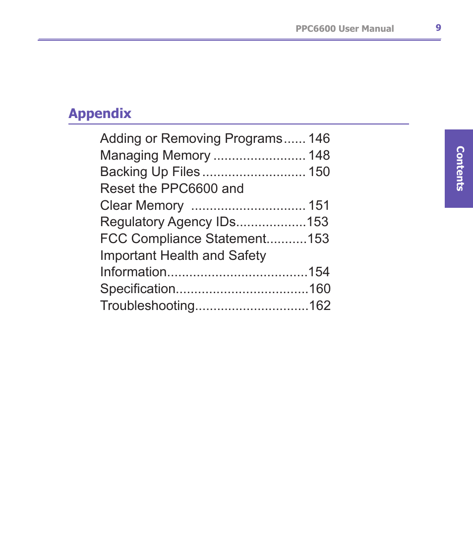 Audiovox PPC-6600 User Manual | Page 10 / 167