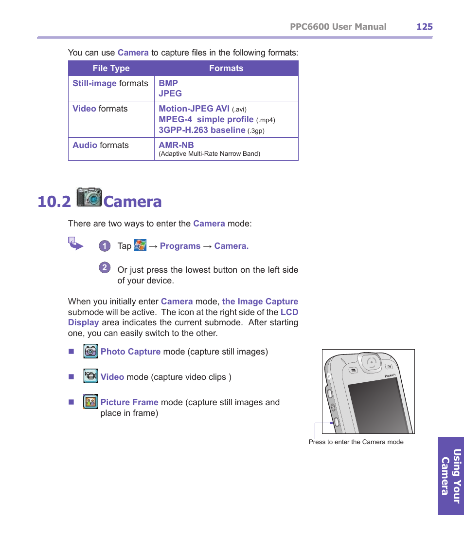 2 camera | Audiovox PPC-6600 User Manual | Page 126 / 167