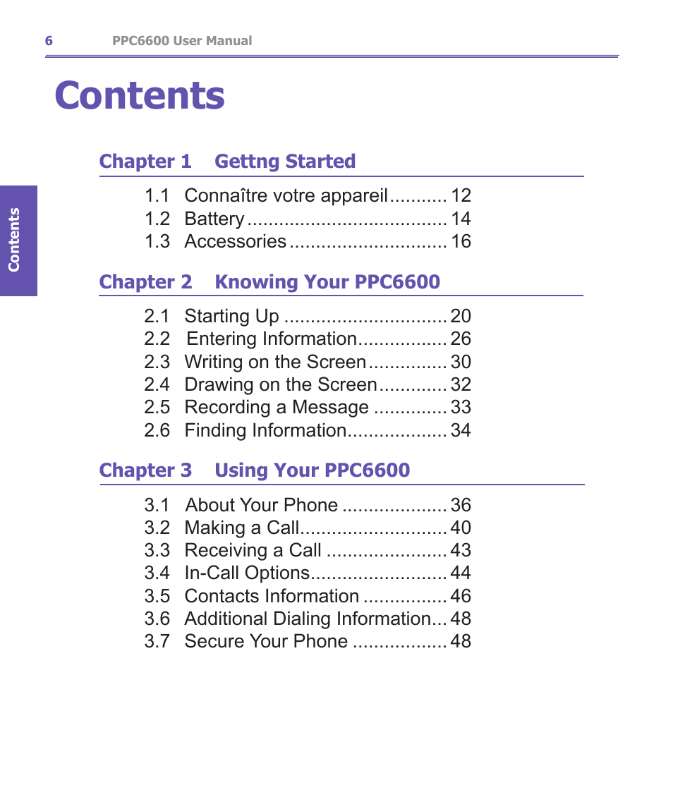 Audiovox PPC-6600 User Manual | Page 7 / 167