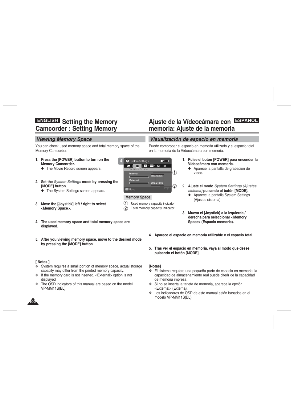 Samsung VP-MM11S User Manual | Page 101 / 139