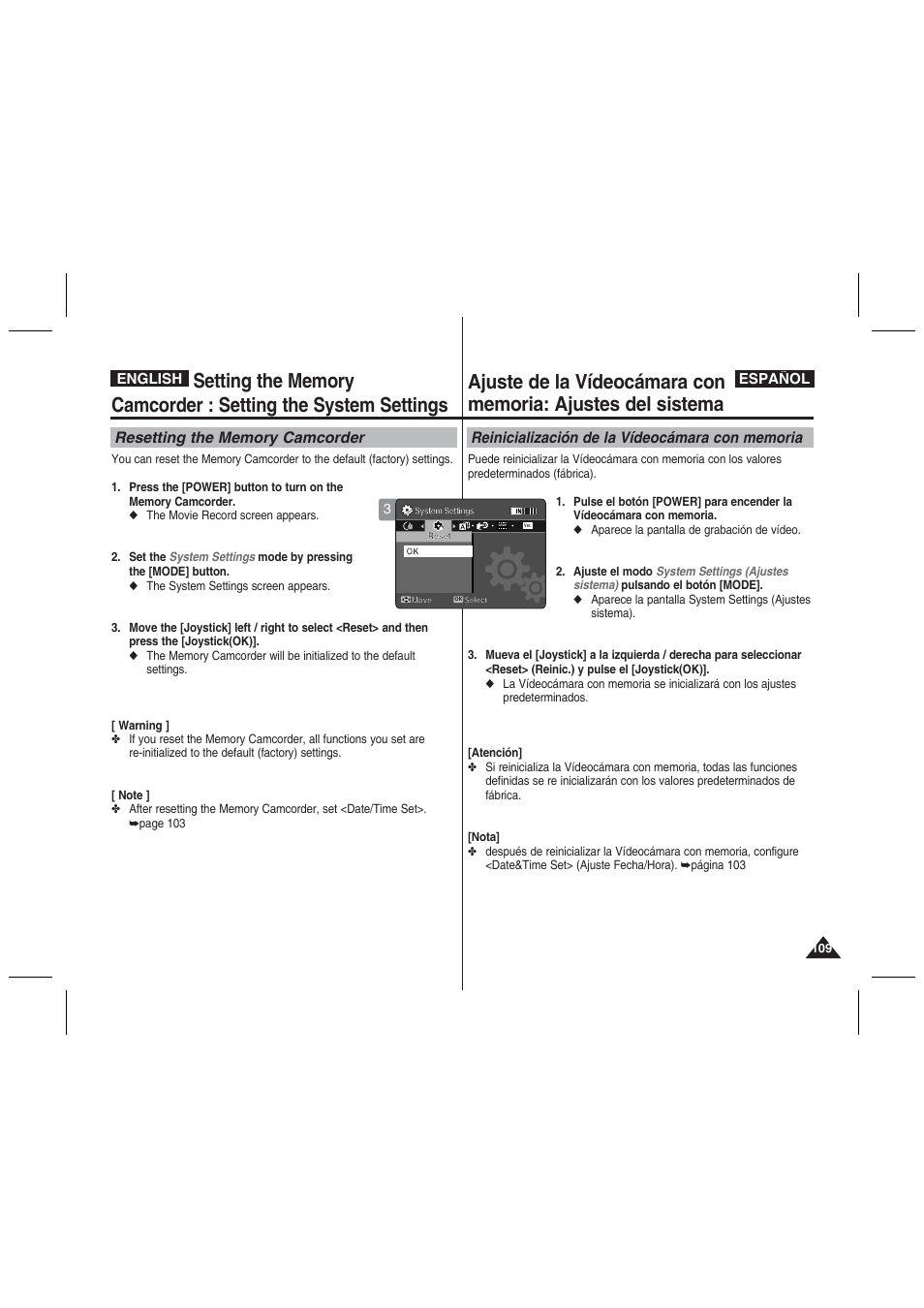 Samsung VP-MM11S User Manual | Page 110 / 139