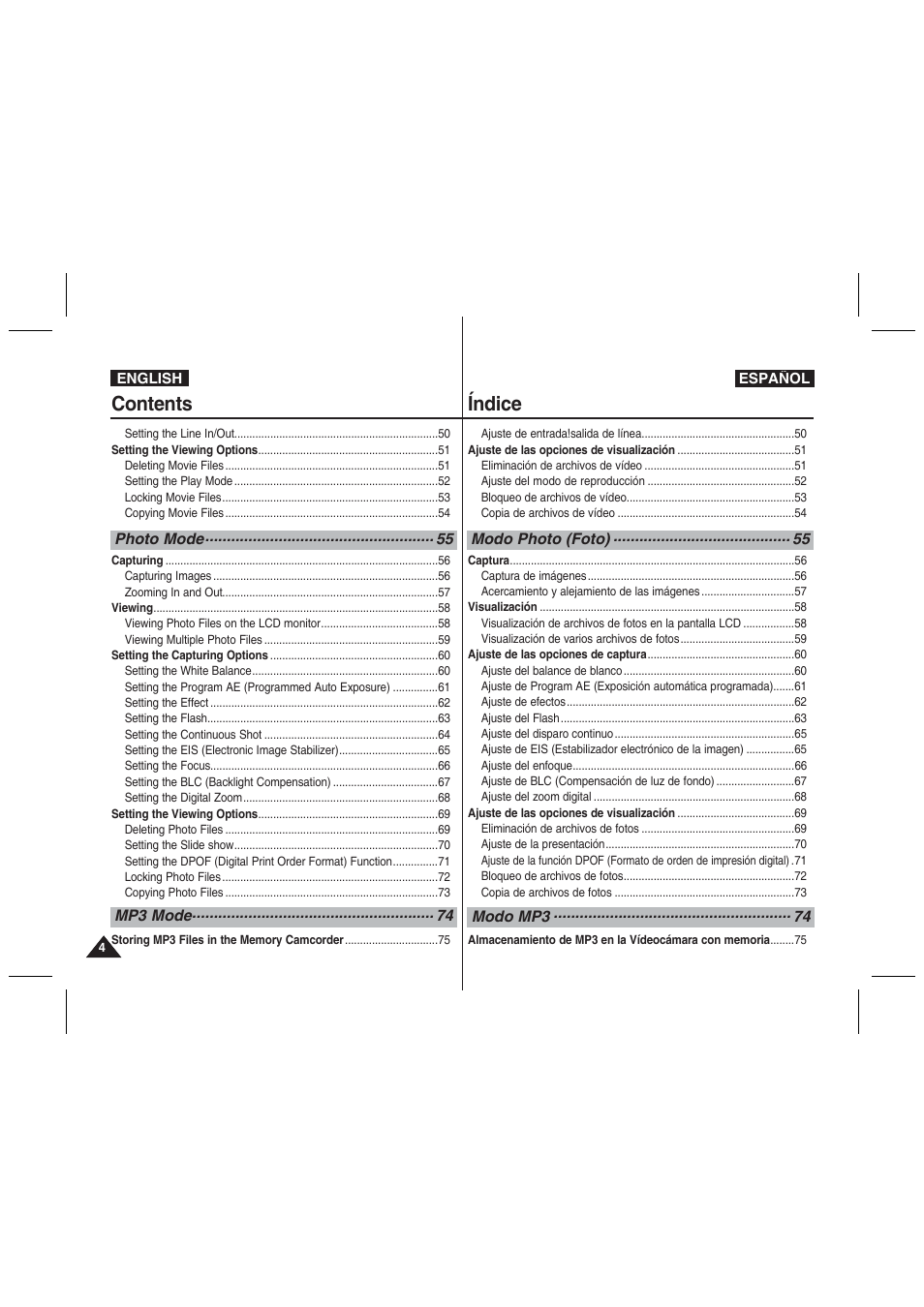 Samsung VP-MM11S User Manual | Page 5 / 139