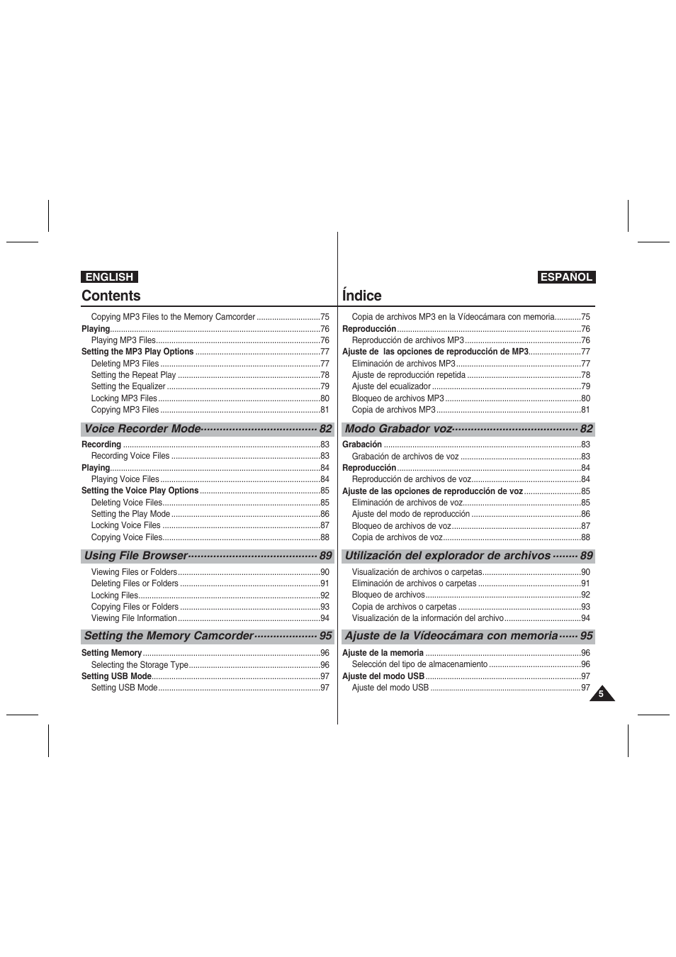 Samsung VP-MM11S User Manual | Page 6 / 139