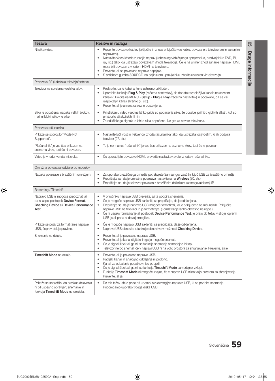 Samsung UE40C7000WW User Manual | Page 307 / 374