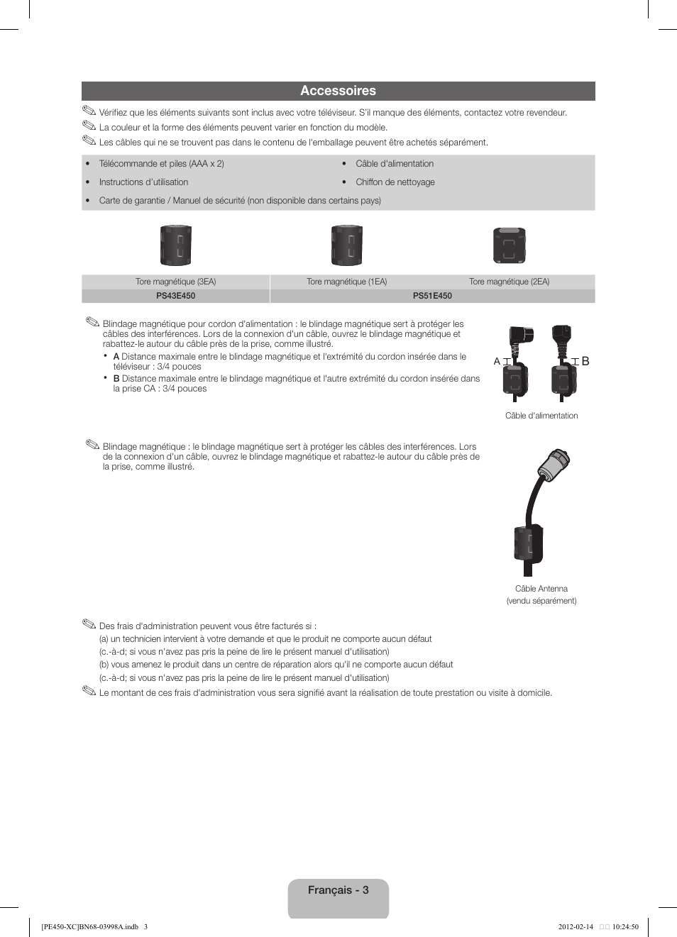 Samsung PS43E450A1W User Manual | Page 15 / 49