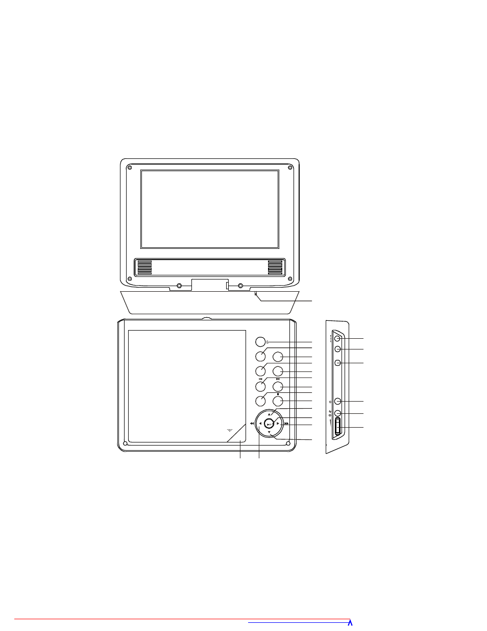 F. controls, indicators, and connectors, Unit view (refer to figure 3) figure 3 | Audiovox D7104 User Manual | Page 10 / 33