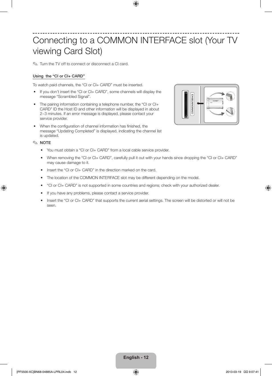 Samsung PS51F5500AW User Manual | Page 12 / 97
