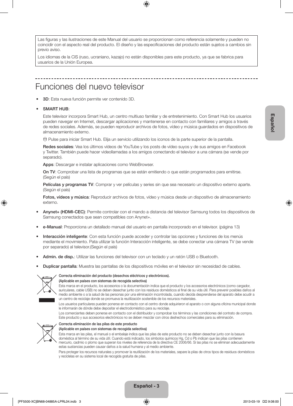Funciones del nuevo televisor | Samsung PS51F5500AW User Manual | Page 51 / 97