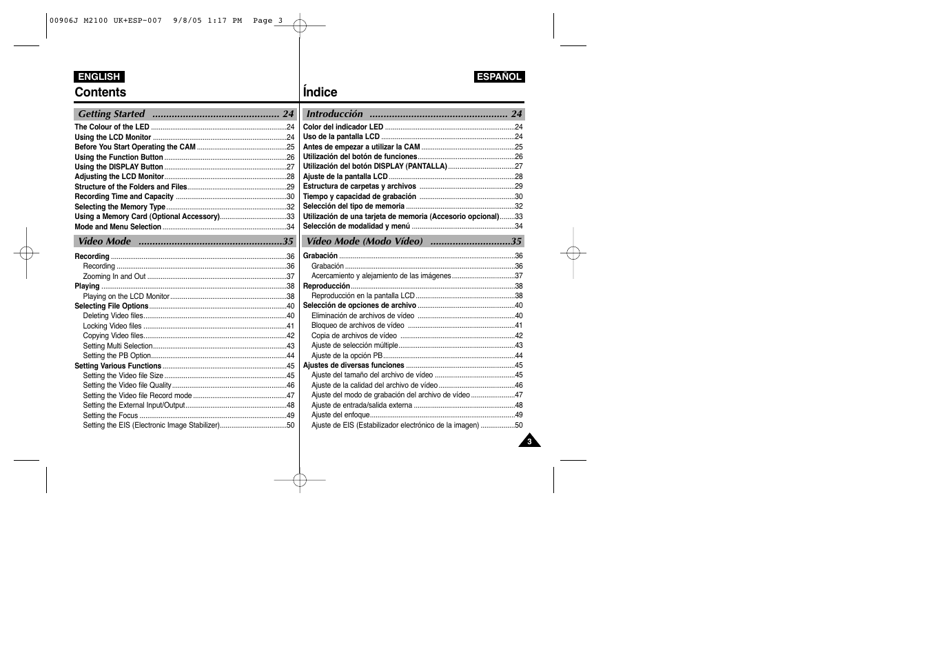 Samsung VP-M2100S User Manual | Page 3 / 134