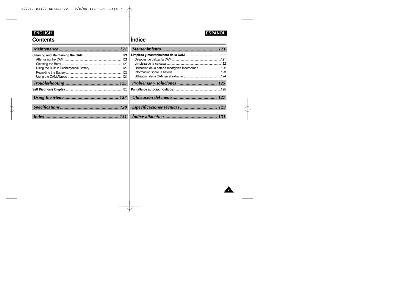 Samsung VP-M2100S User Manual | Page 7 / 134