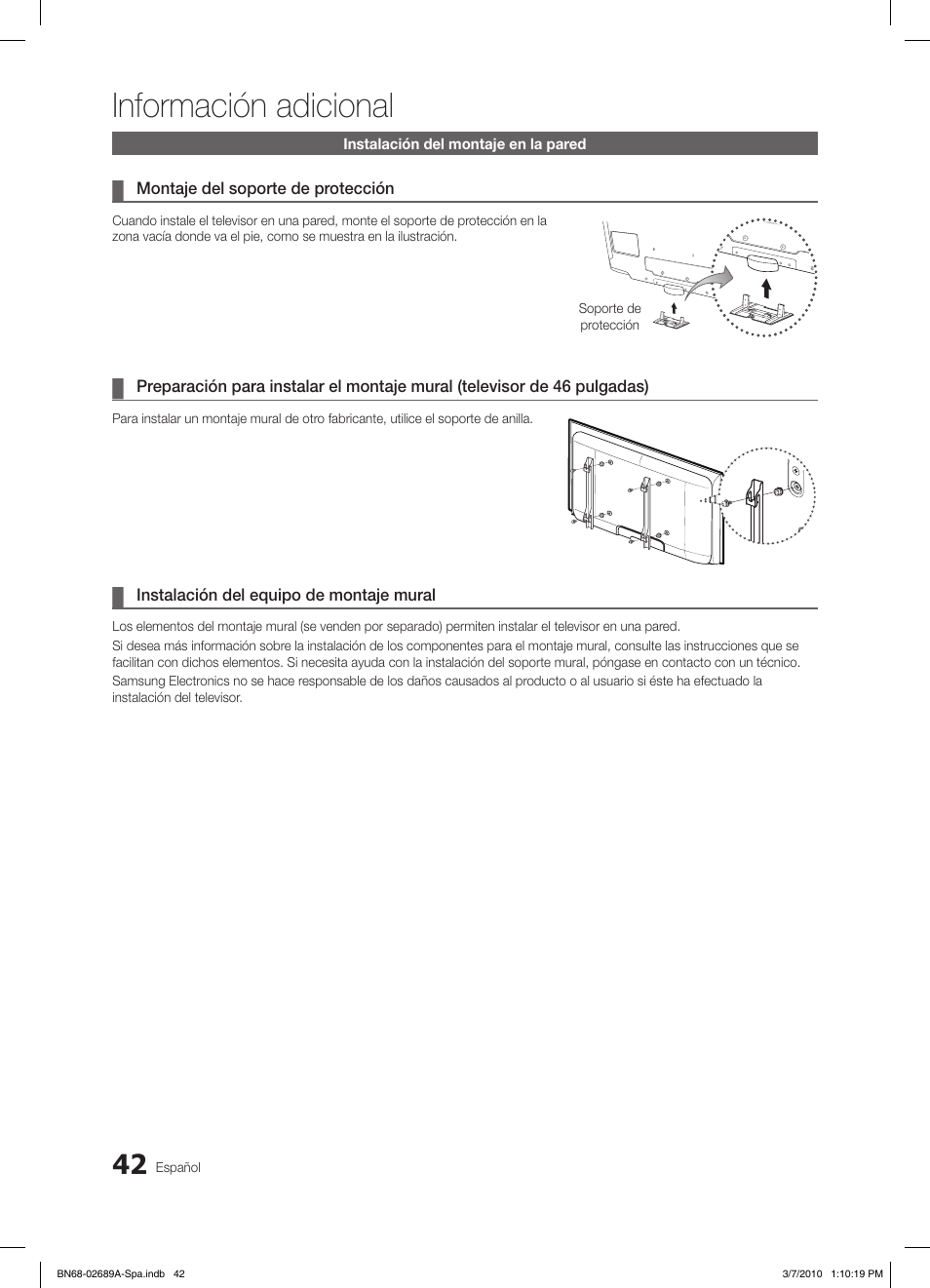 Información adicional | Samsung LE46C630K1W User Manual | Page 140 / 296