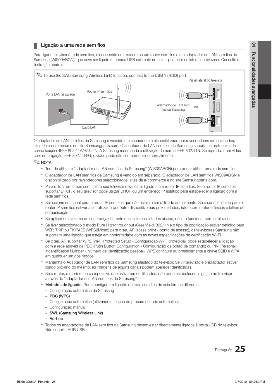 Samsung LE46C630K1W User Manual | Page 172 / 296