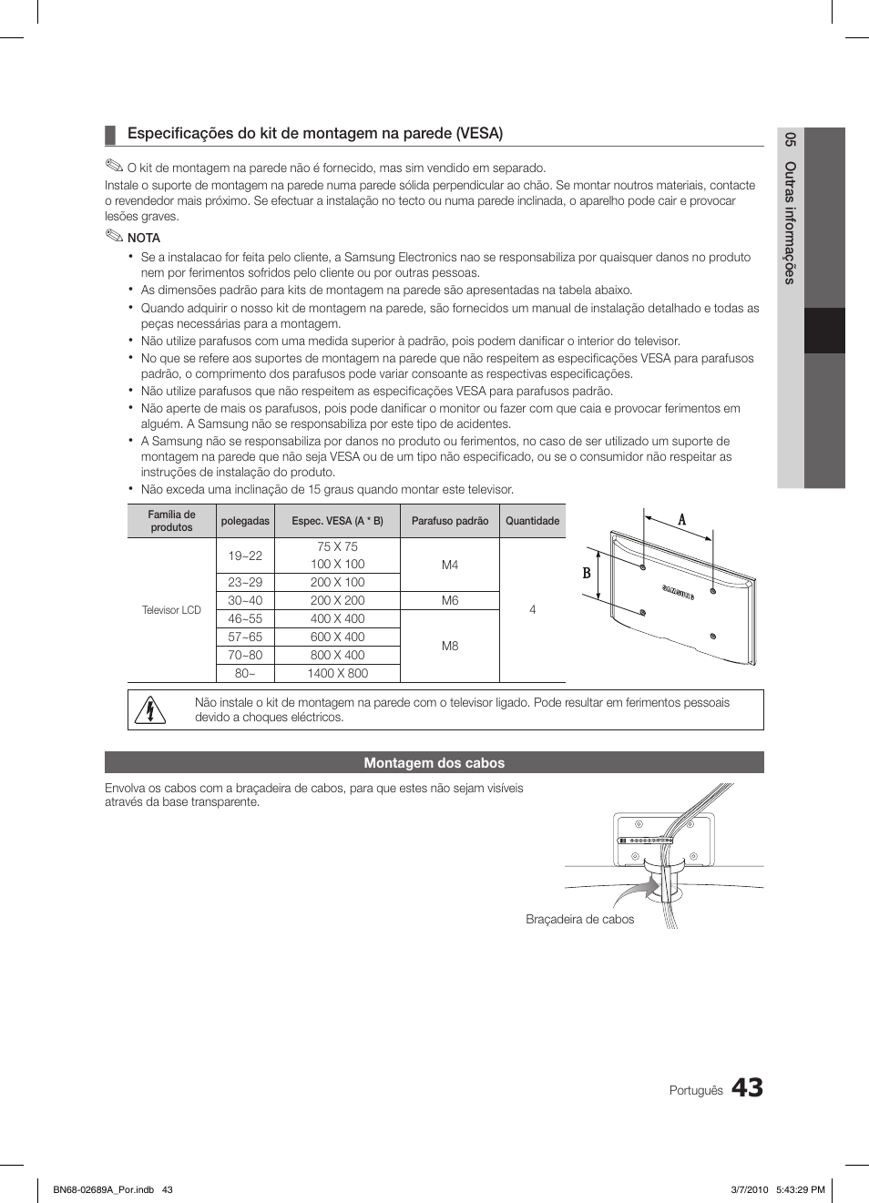 Samsung LE46C630K1W User Manual | Page 190 / 296