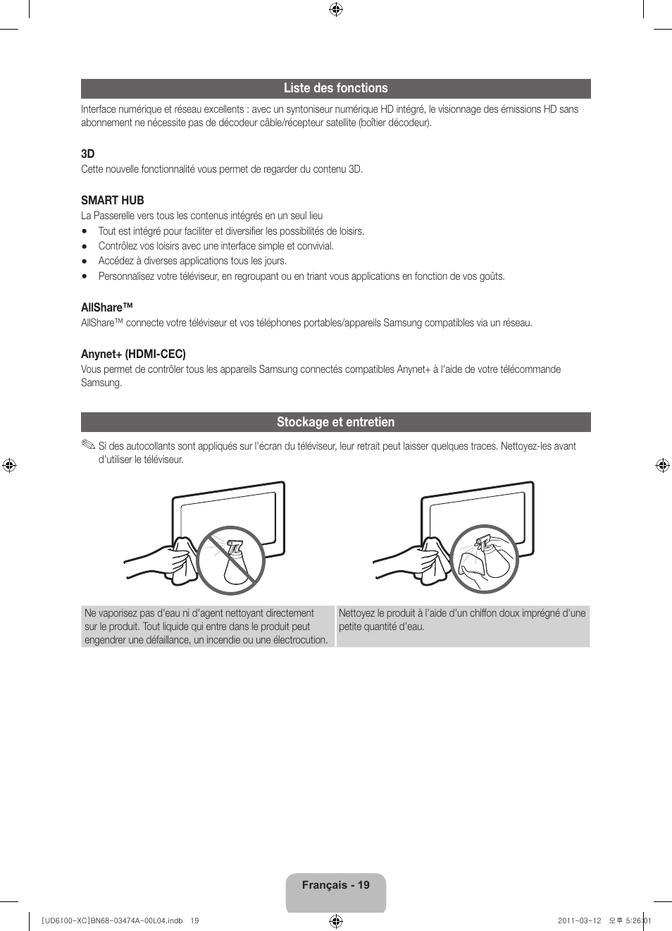 Samsung UE32D6100SW User Manual | Page 41 / 87