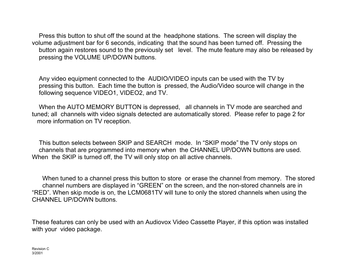 Audiovox LCM0681TV User Manual | Page 8 / 20