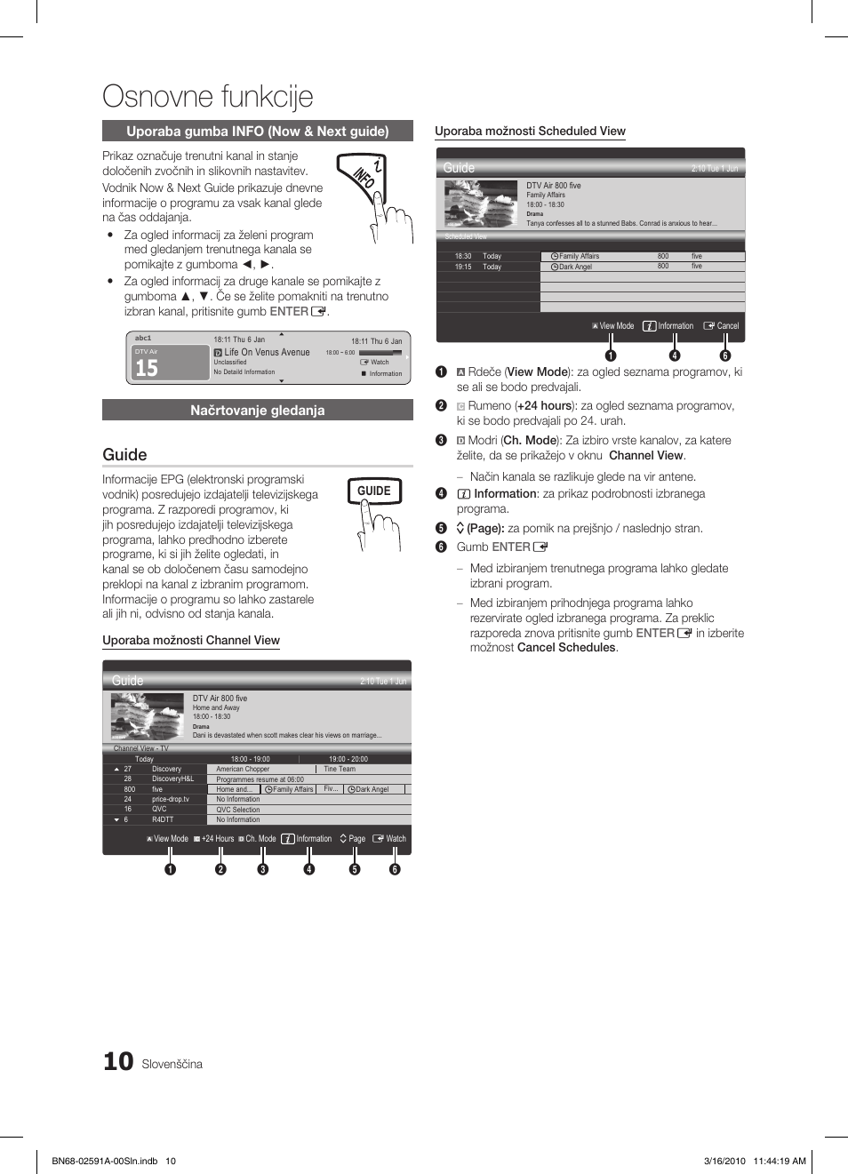 Osnovne funkcije, Guide | Samsung LE19C451E2W User Manual | Page 166 / 236