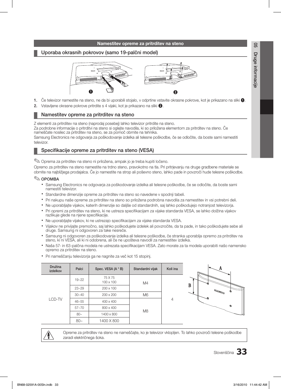 Samsung LE19C451E2W User Manual | Page 189 / 236