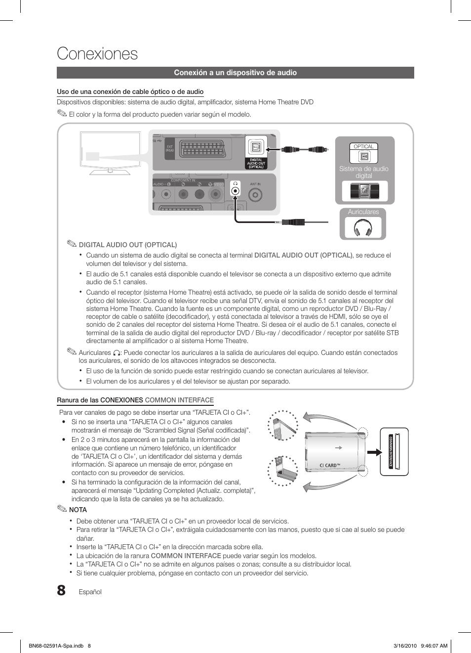 Conexiones | Samsung LE19C451E2W User Manual | Page 86 / 236