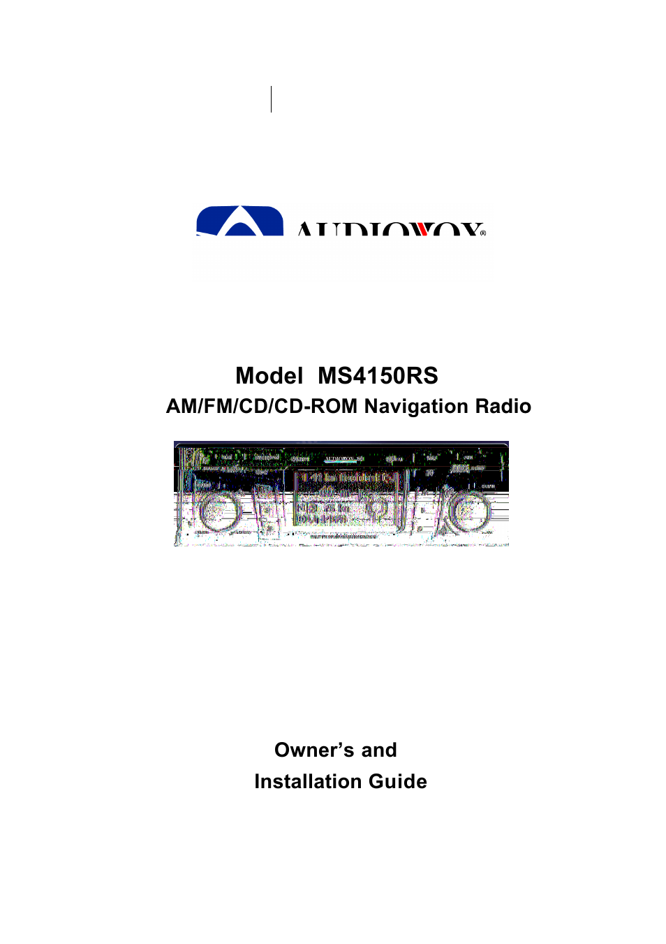 Audiovox MS4150RS User Manual | 64 pages