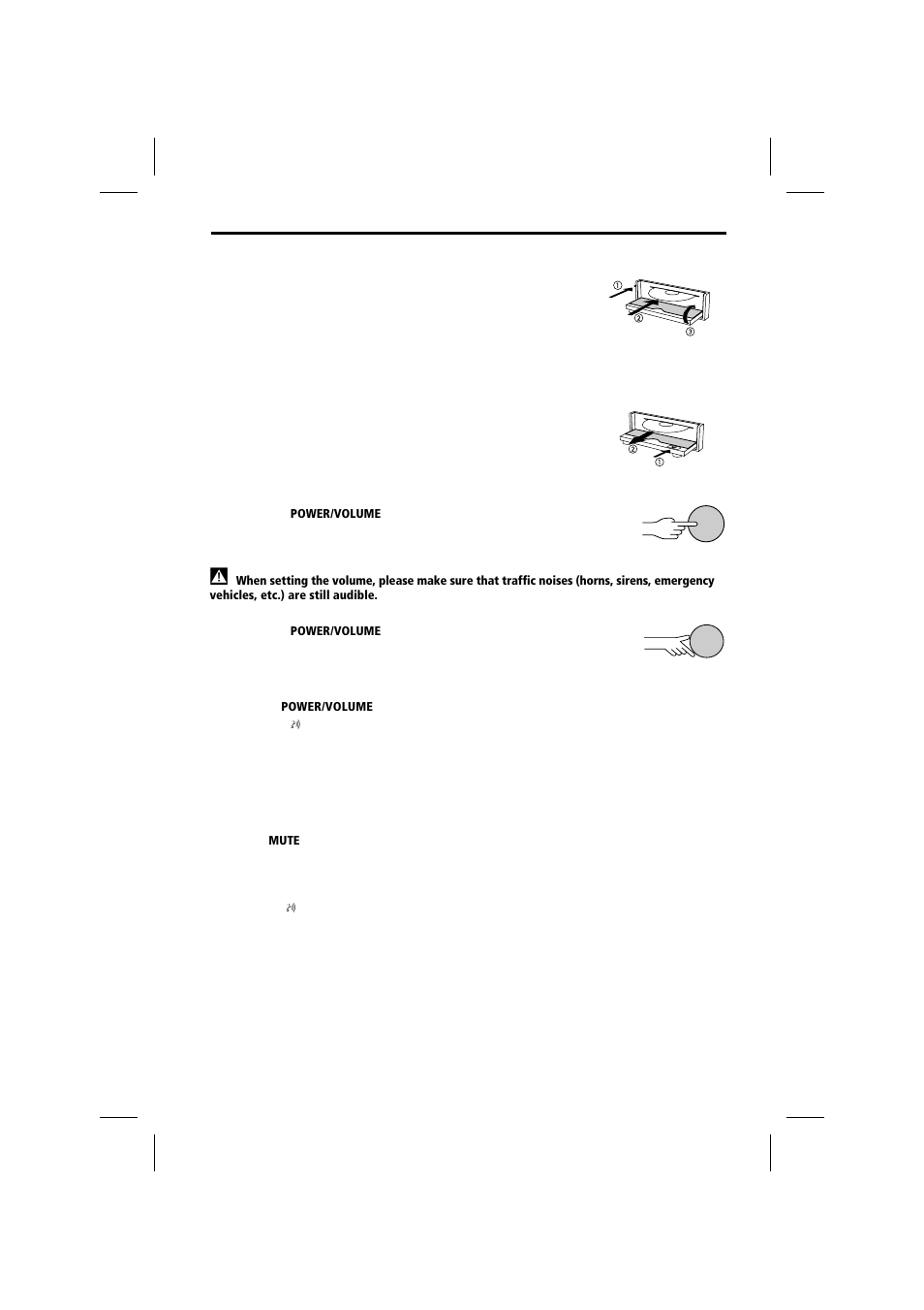 Inserting a cd, Removing a cd, Switching on / off | Volume | Audiovox MS4150RS User Manual | Page 19 / 64