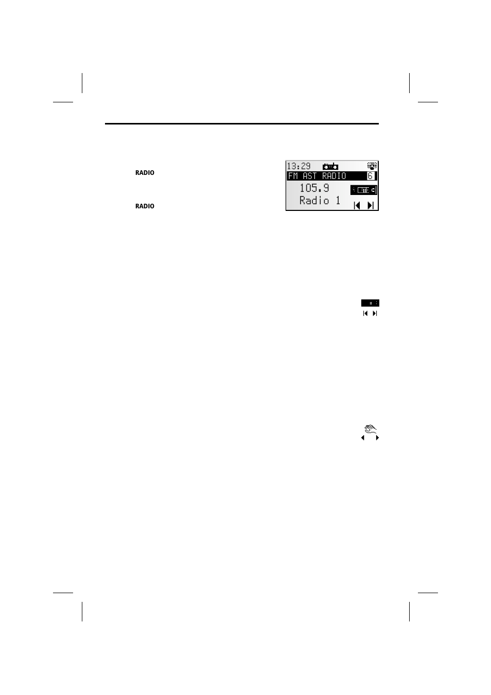 9 radio 1, Radio | Audiovox MS4150RS User Manual | Page 26 / 64