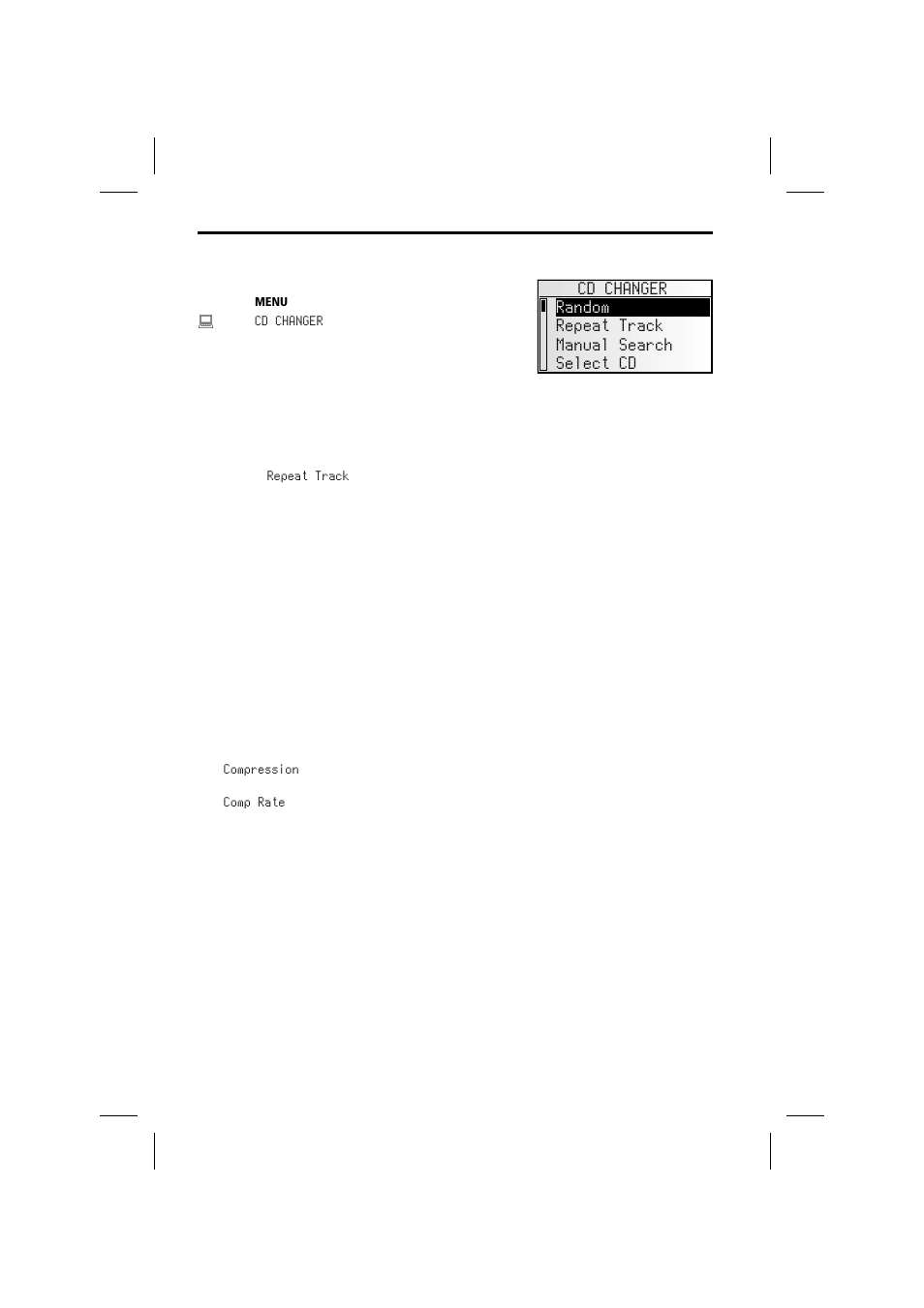 The “cd changer” menu | Audiovox MS4150RS User Manual | Page 32 / 64