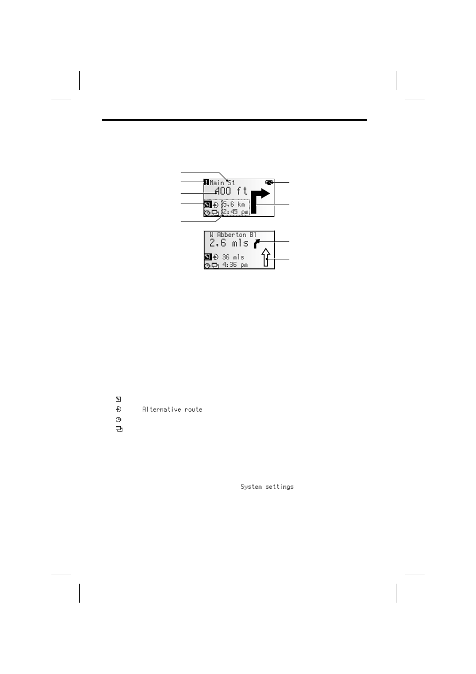 2,6 mls, 400 ft, Guidance | Audiovox MS4150RS User Manual | Page 46 / 64