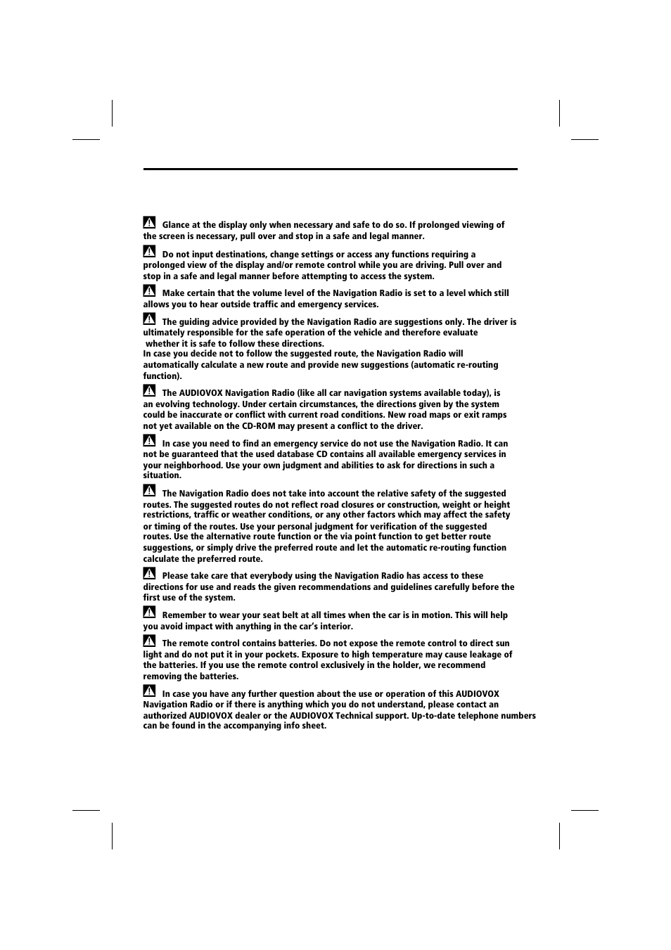 Audiovox MS4150RS User Manual | Page 6 / 64