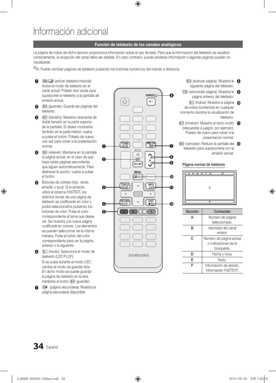 Información adicional | Samsung UE22C4000PW User Manual | Page 118 / 253