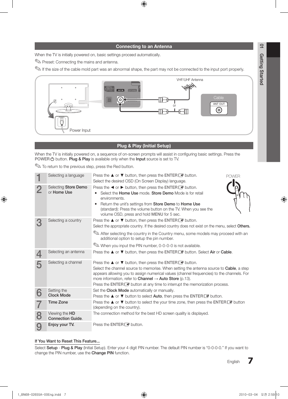 Samsung UE22C4000PW User Manual | Page 7 / 253