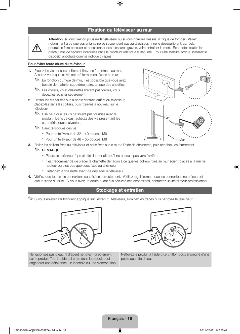 Samsung LE40D550K1W User Manual | Page 32 / 65